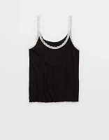 Aerie Real Soft® Lace Trim Tank