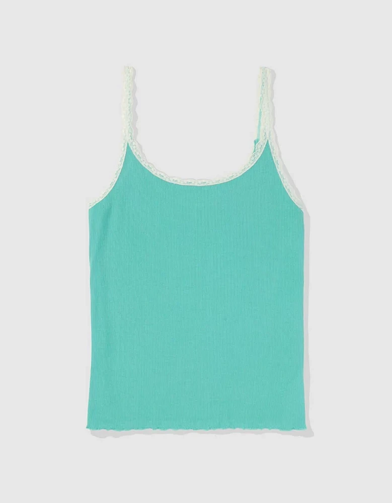 Aerie Real Soft® Lace Trim Tank