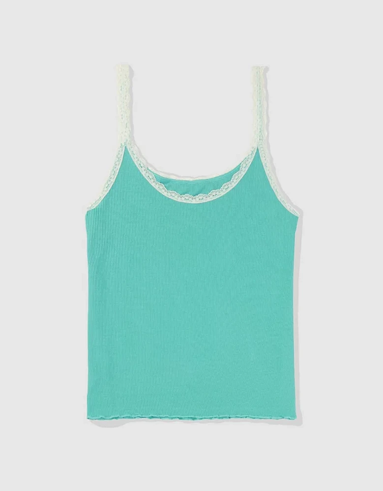 Aerie Real Soft® Lace Trim Tank