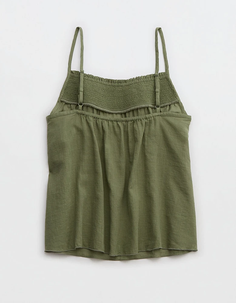 Aerie Smocked Swing Tank Top