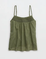 Aerie Smocked Swing Tank Top