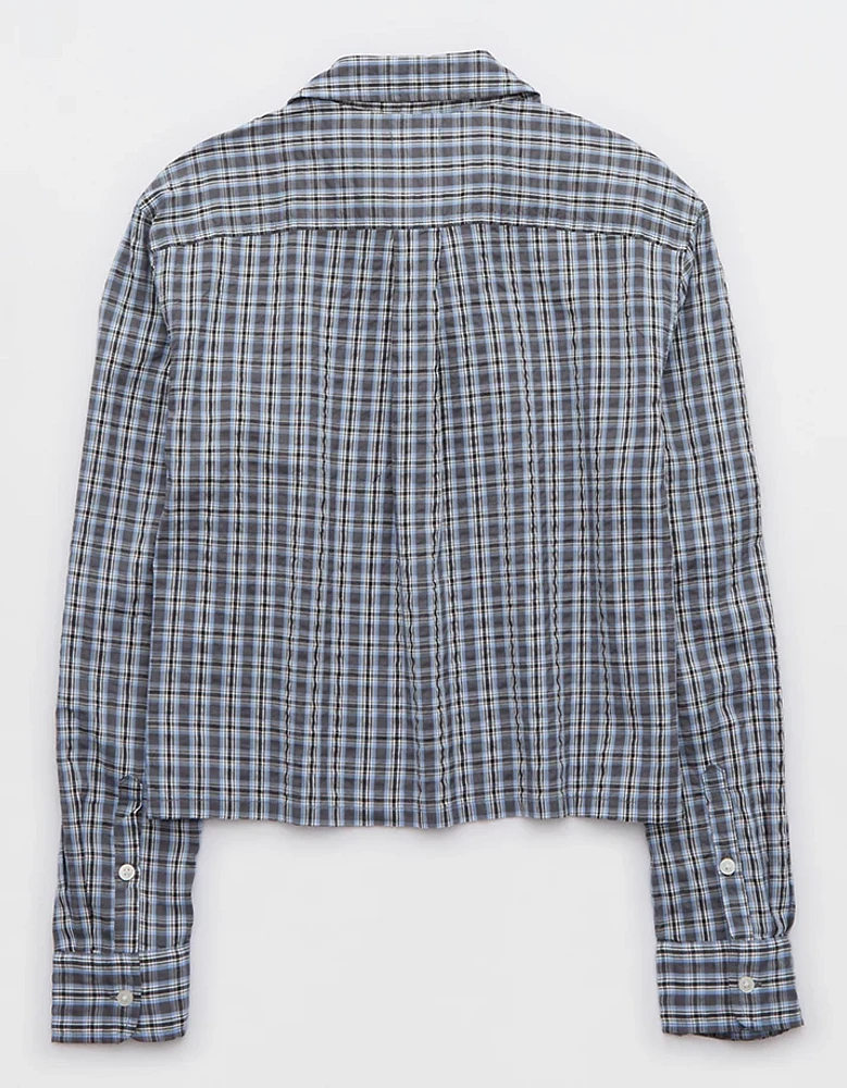 Aerie Off-Duty Seersucker Pajama Shirt