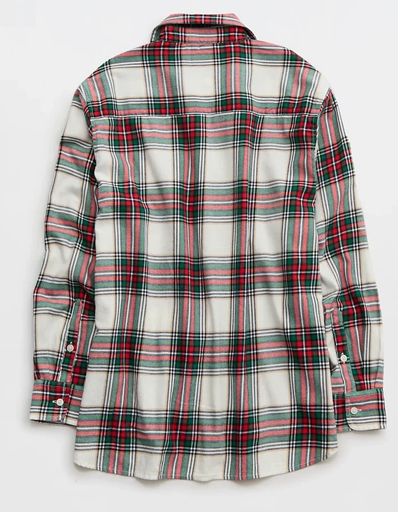 Aerie Off-Duty Flannel Pajama Shirt