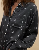 Aerie Off-Duty Satin Shirt