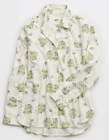 Aerie Disney Off-Duty Flannel Pajama Shirt