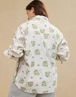 Aerie Disney Off-Duty Flannel Pajama Shirt