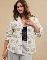 Aerie Disney Off-Duty Flannel Pajama Shirt