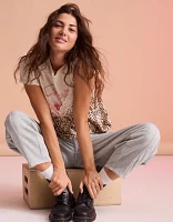Aerie Off-Duty Satin Flirty Tank