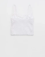 Aerie Off-Duty Embroidered Cotton Tank Top