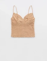 Aerie Off-Duty Embroidered Cotton Tank Top