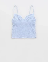 Aerie Off-Duty Embroidered Cotton Tank Top