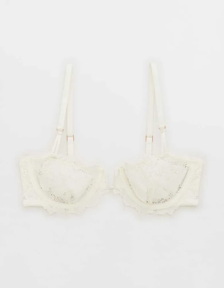 Aerie Real Power Poppy Lace Unlined Bra