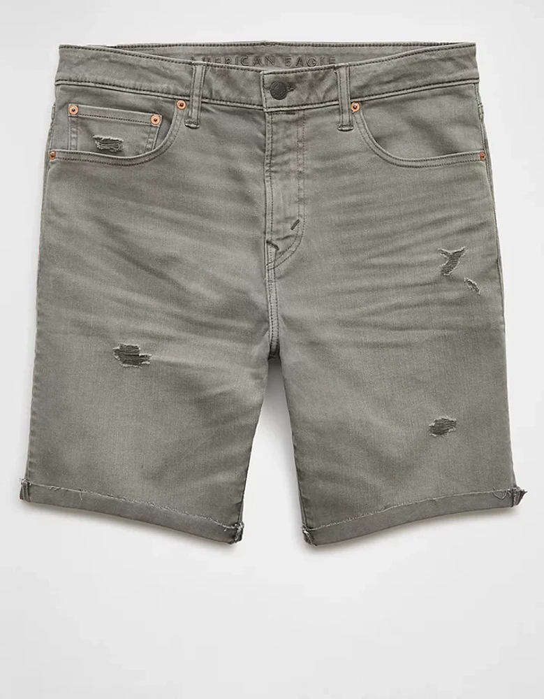 AE AirFlex+ 9" Distressed Denim Short