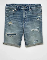 AE 9" AirFlex+ Patched Denim Short