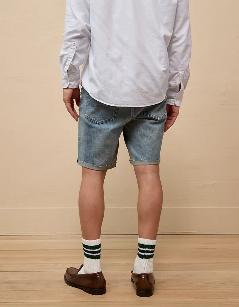 AE 9" AirFlex+ Patched Denim Short