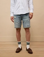 AE 9" AirFlex+ Patched Denim Short