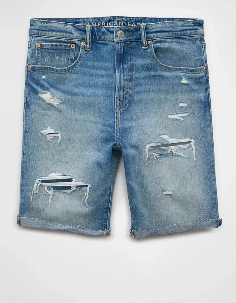 Short en denim rapiécé fibres AirFlex+ +TENCEL™ de 9 po AE
