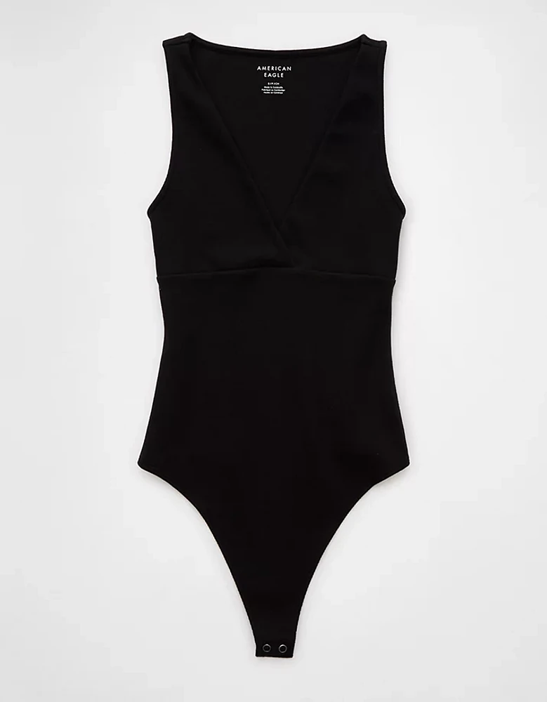 AE Main Squeeze Wrap Front V-Neck Bodysuit