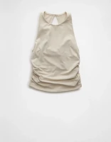 AE Keyhole Back High Neck Tank Top