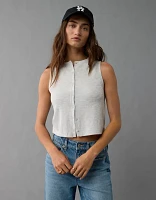 AE Button-Up Tank Top