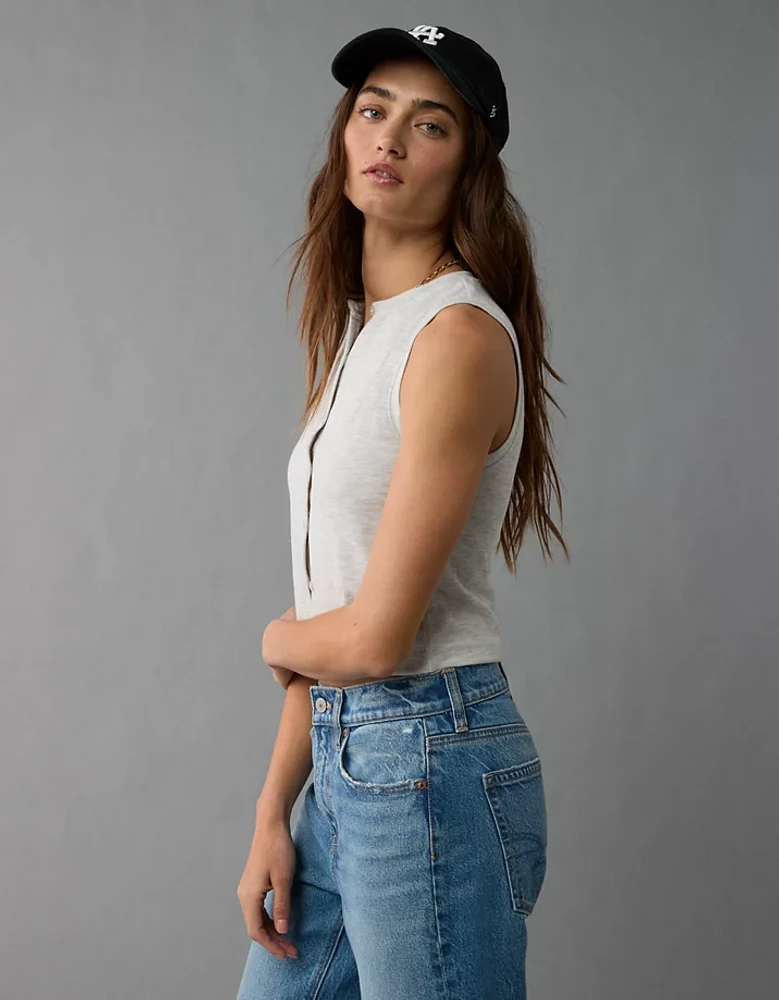 AE Button-Up Tank Top