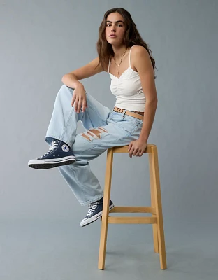 Camisole en dentelle froncée à l’avant AE