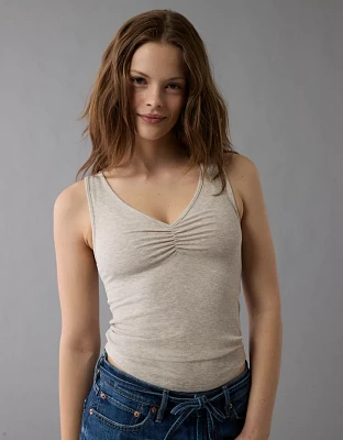 Débardeur à encolure en V Doux et sexy AE