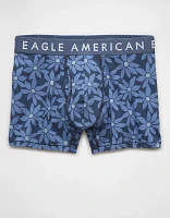 Caleçon boxeur ajusté classique de 4,5 po motif floral pour hommes AEO