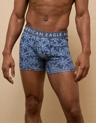 Caleçon boxeur ajusté classique de 4,5 po motif floral pour hommes AEO