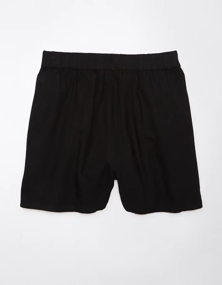 Jupe-short portefeuille en mélange de lin AE