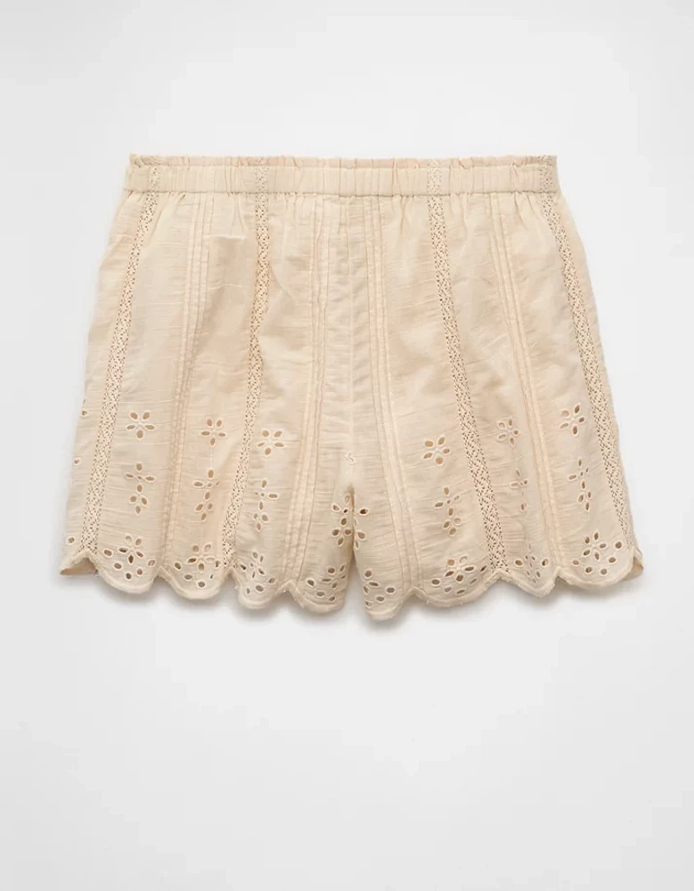 Short à œillets taille haute AE