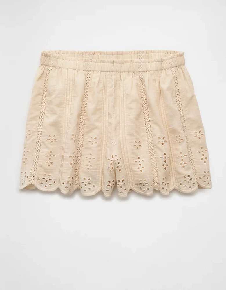 Short à œillets taille haute AE