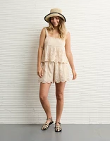 Short à œillets taille haute AE