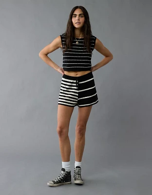 Minishort en tricot rayé AE