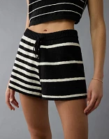 Minishort en tricot rayé AE