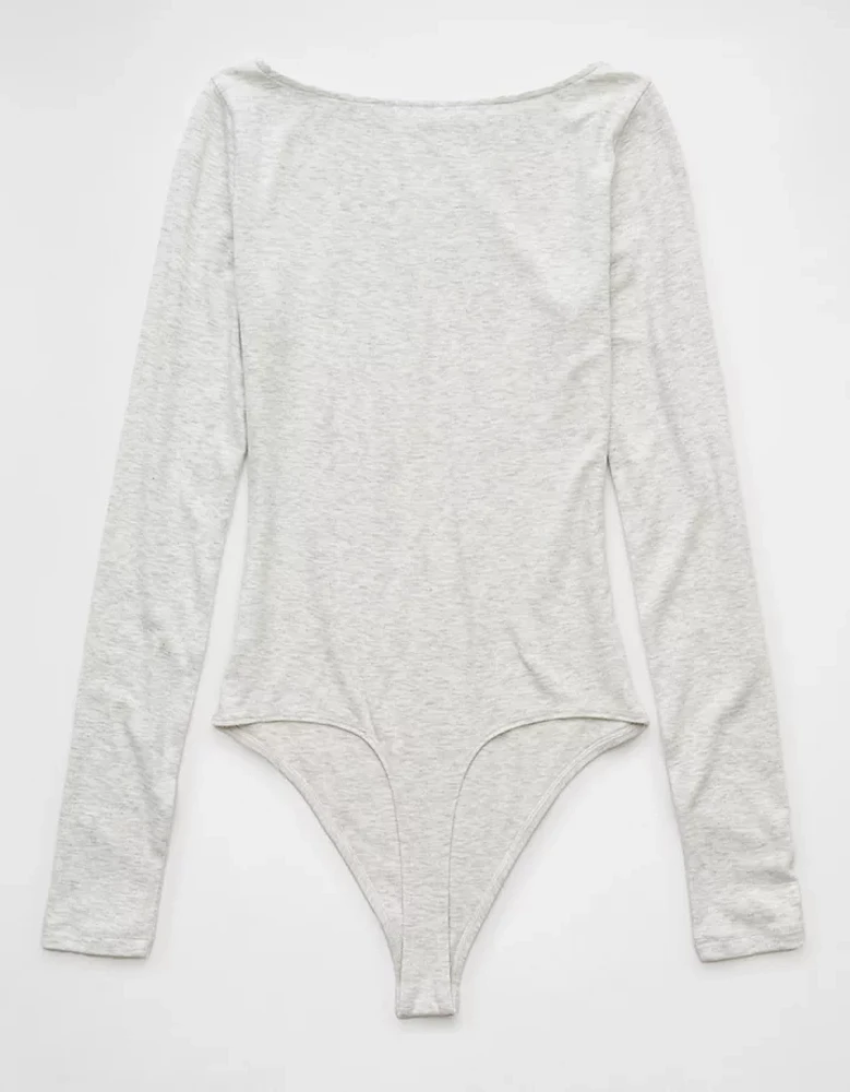 AE Long-Sleeve Boat Neck Bodysuit