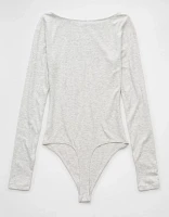 AE Long-Sleeve Boat Neck Bodysuit