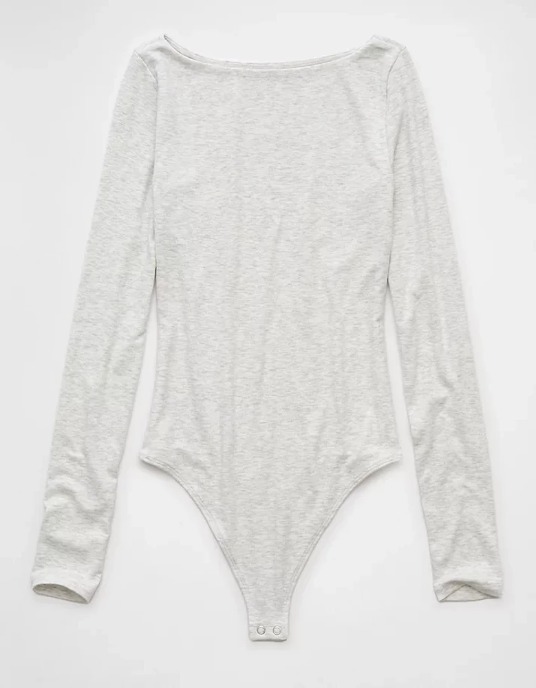 AE Long-Sleeve Boat Neck Bodysuit