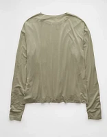 AE Soft & Sexy Long-Sleeve Pocket T-Shirt