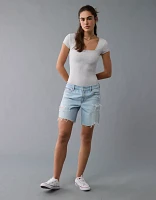 AE Short Sleeve Square Neck Bow Bodysuit