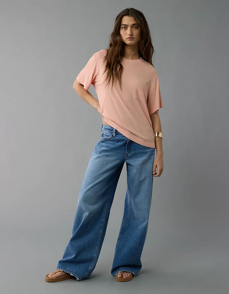 AE T-shirt avec pochette Doux et sexy
