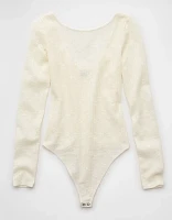 AE Long-Sleeve Lace Bodysuit