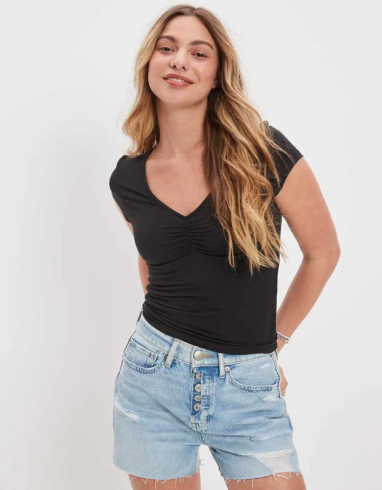 AE Soft & Sexy Cinch-Front Tee