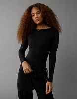 AE Long-Sleeve Boat Neck Bodysuit