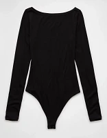AE Long-Sleeve Boat Neck Bodysuit