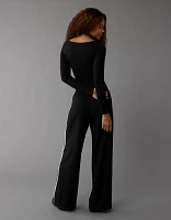 AE Long-Sleeve Boat Neck Bodysuit