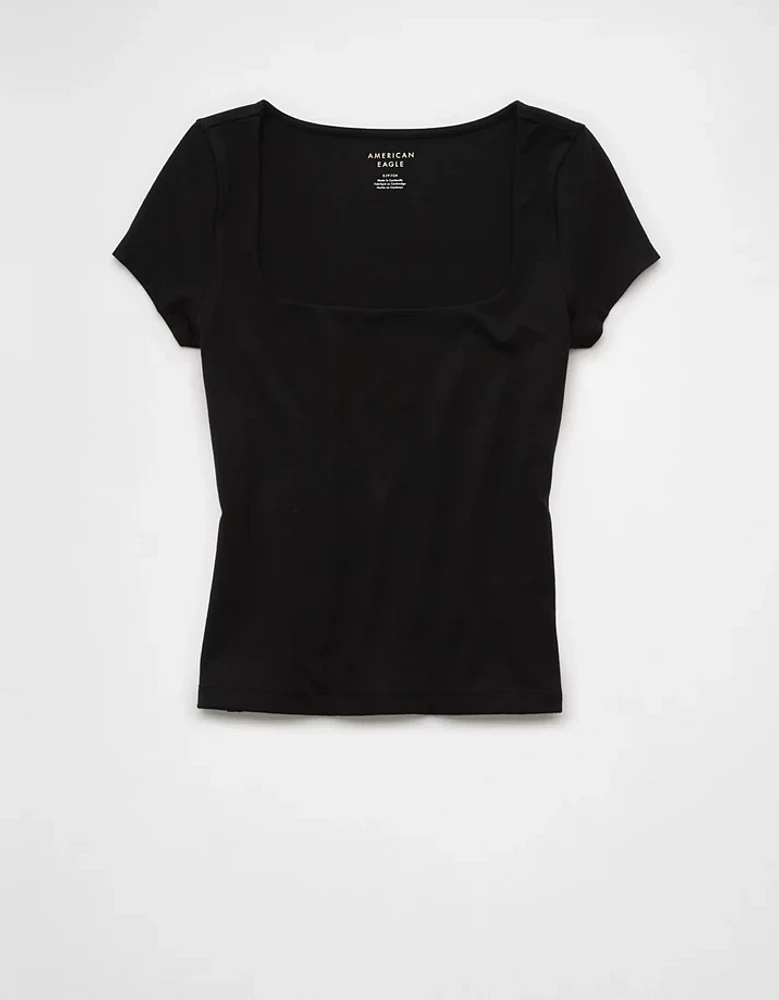 AE Square Neck Hey Baby Tee
