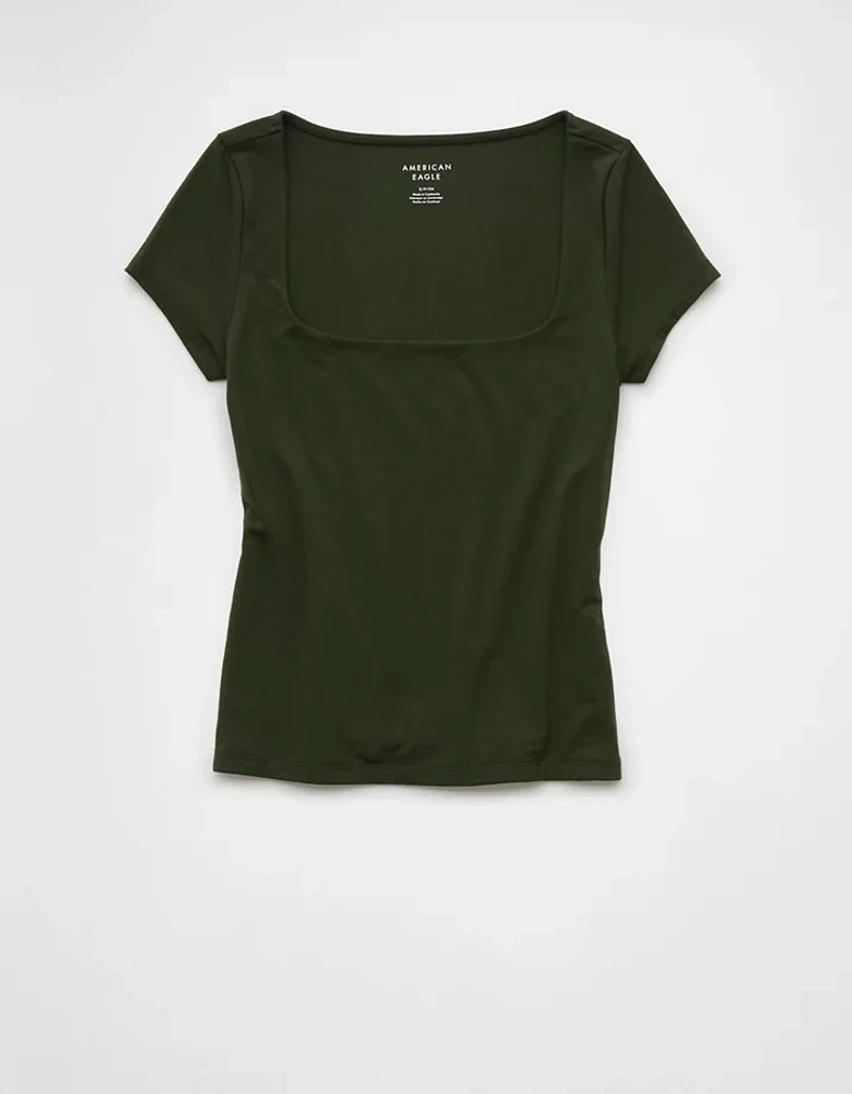 AE Hey Baby Square Neck T-Shirt