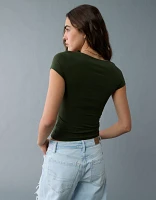 AE Hey Baby Square Neck T-Shirt