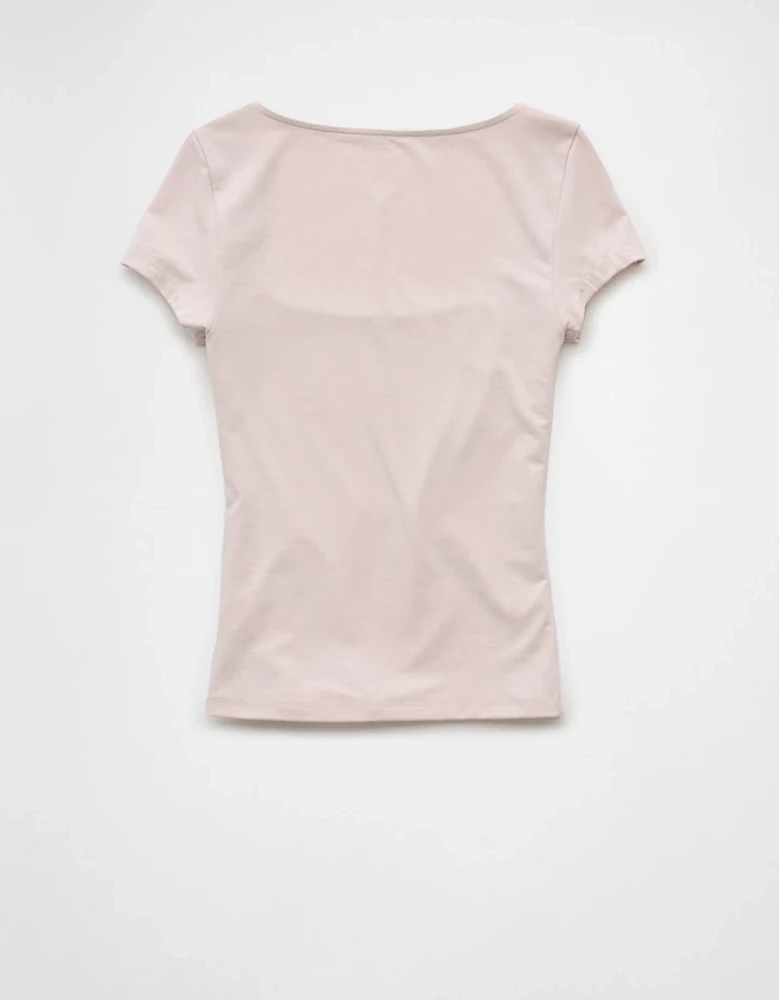 AE Hey Baby Square Neck T-Shirt